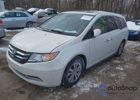 2014 Honda Odyssey Ex-L z USA, uszkodzony, nr VIN 5FNRL5H69EB022043